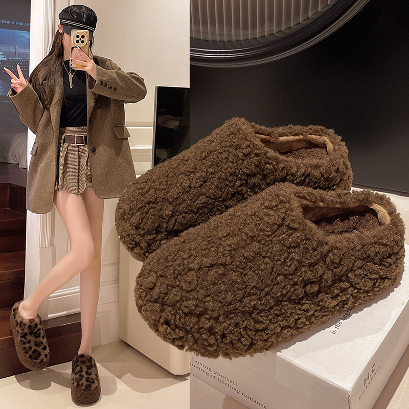 Sewing Fleece - Pantofole soffici da donna in pile