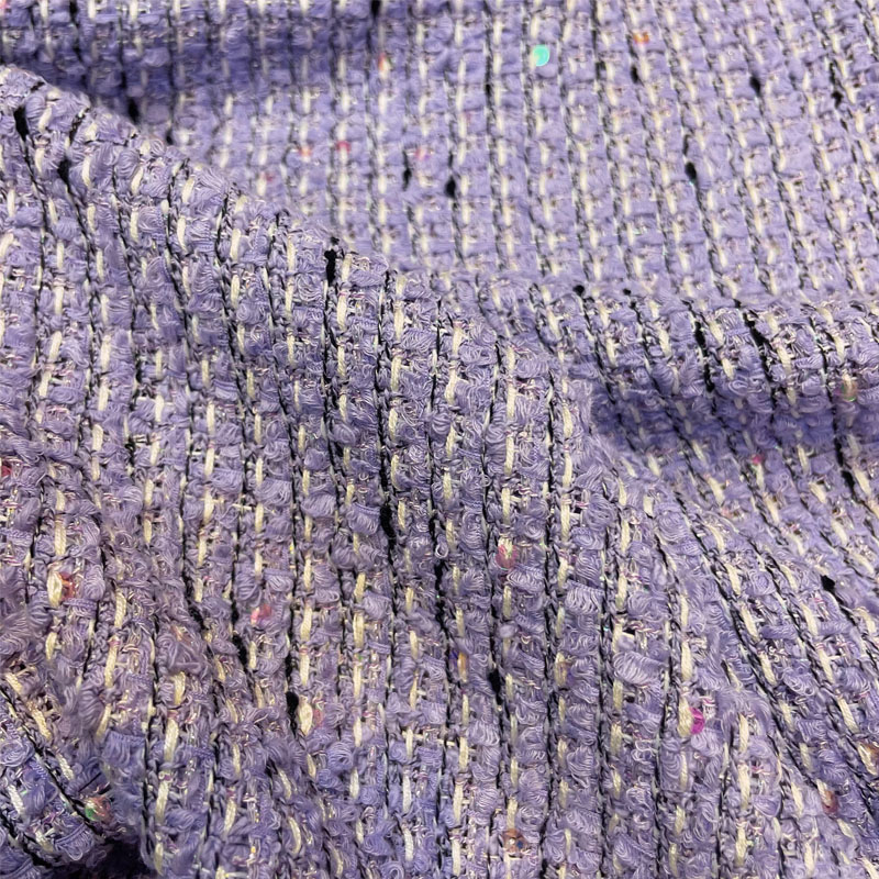 Sewing Tweed Fabric - Tessuto tweed intrecciato, tinto a filo,