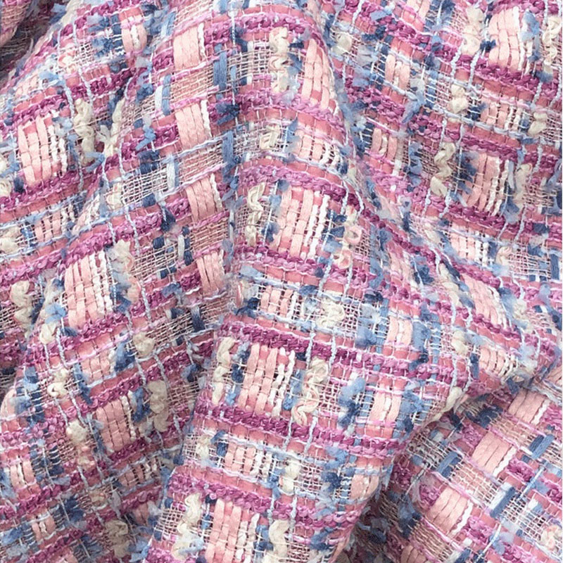 Sewing Tweed Fabric - Tessuto tweed intrecciato, tinto in filo,