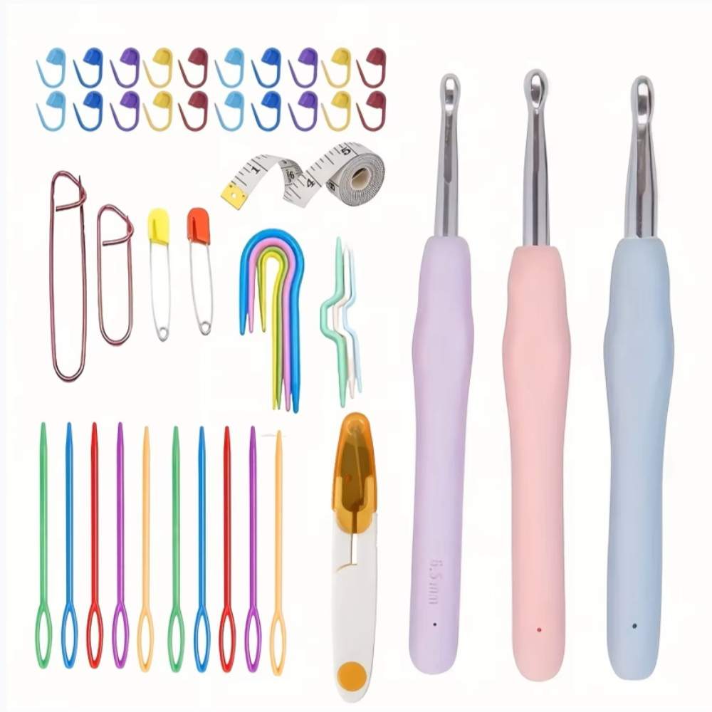 Textile Sewing Kit - Set di Ferri da Uncinetto Ergonomici