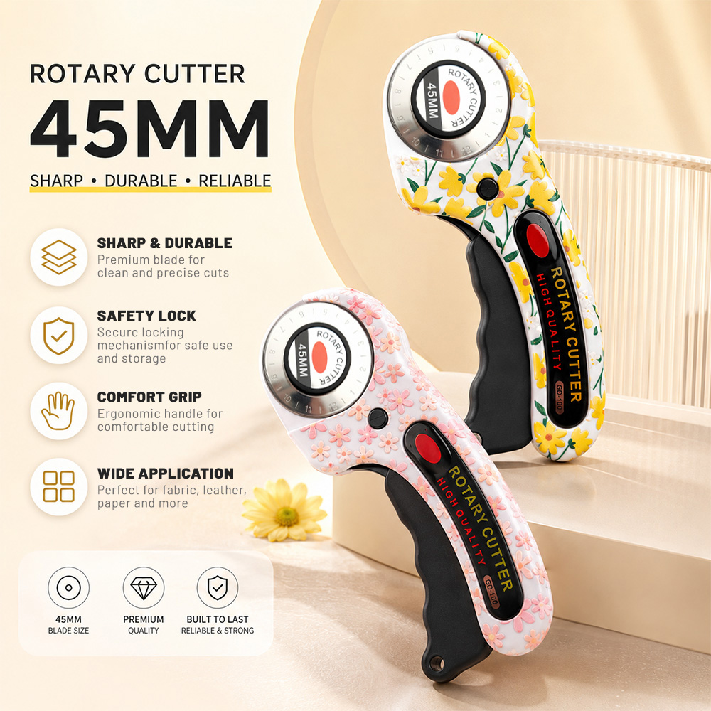 Rotary Cutter Fabric - Taglierina Rotante 45mm per Carta, Cartoncino,
