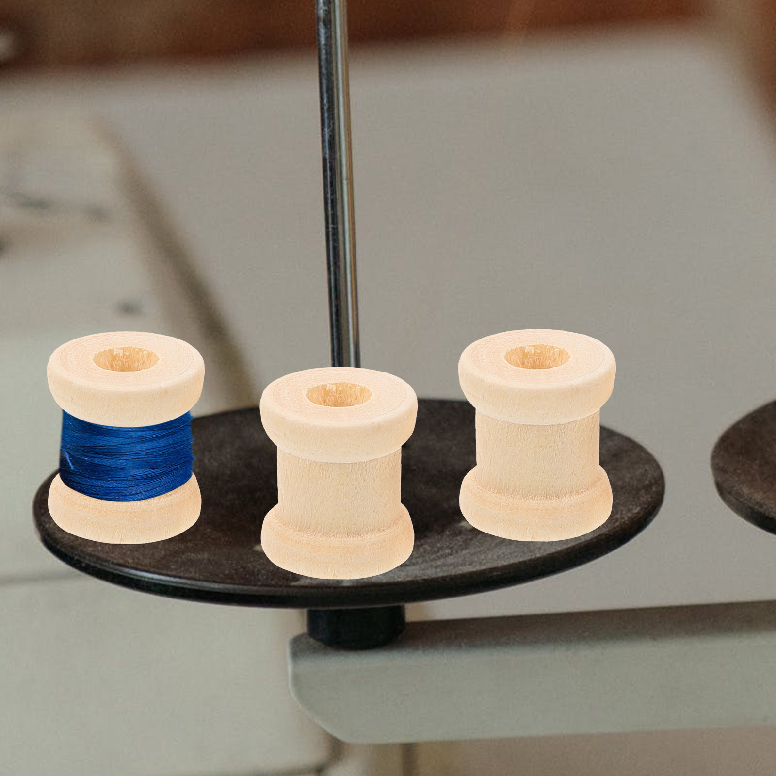 Sewing Roll - 100 bobine di filo in legno,