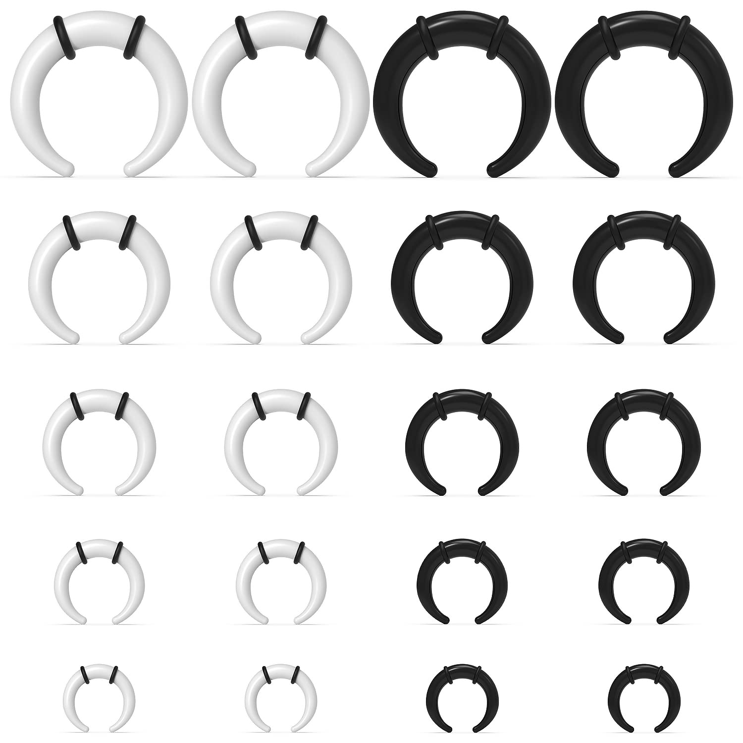 Seam Gauge Metal - Anelli per setto grandi 14G 12G