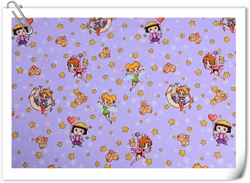 Sailor Moon Stars Cartoon Girl - Textile And Sewing Materials recensione e prezzo