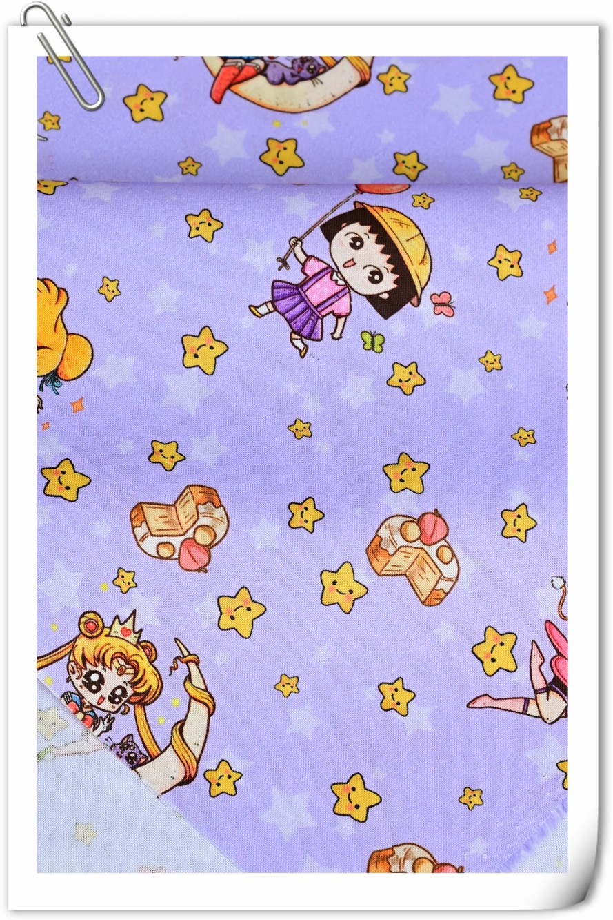 Sailor Moon Stars Cartoon Girl - Textile And Sewing Materials recensione e prezzo