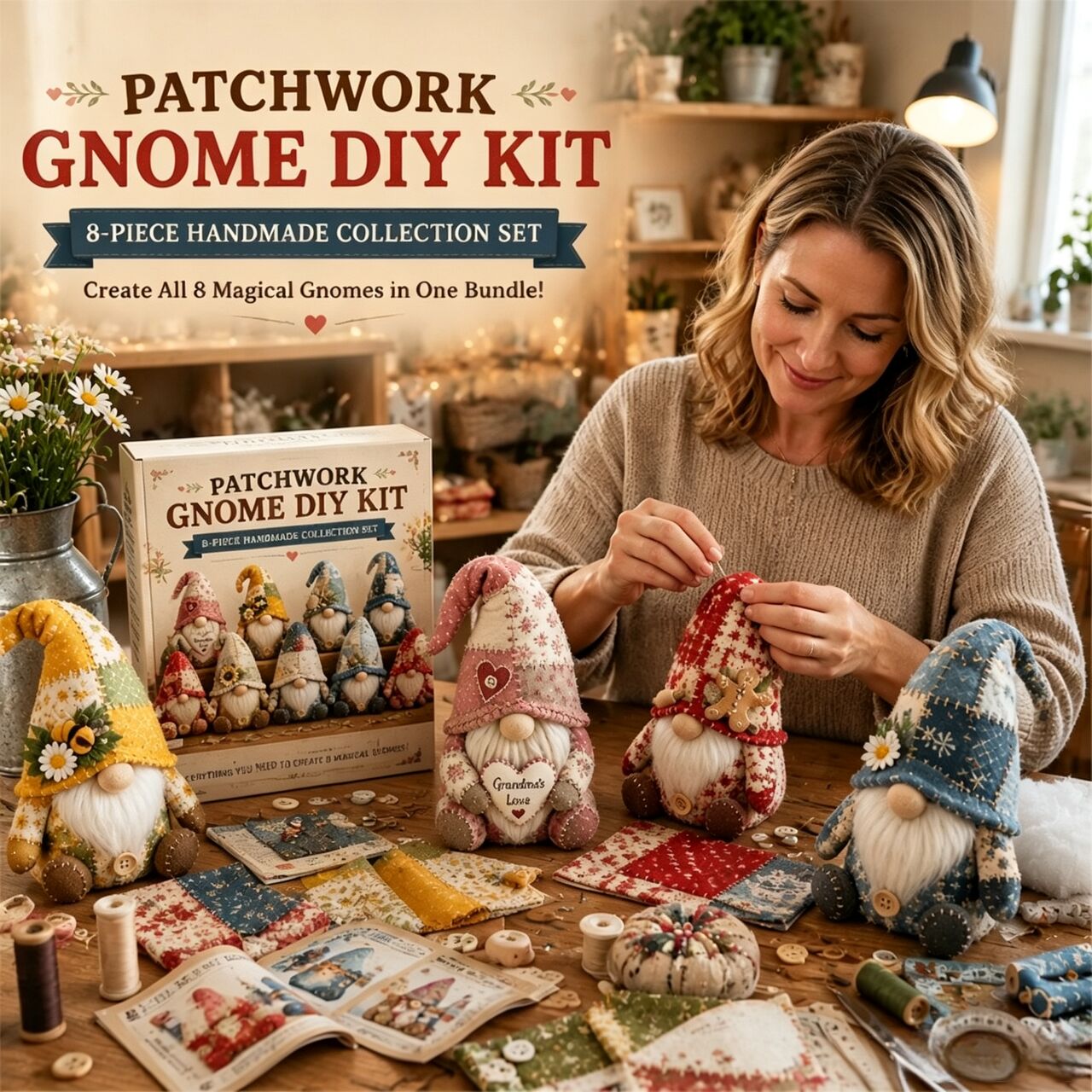 Kit da Cucito Fai-da-Te Gnomo  - Textile Sewing Kit recensione e prezzo