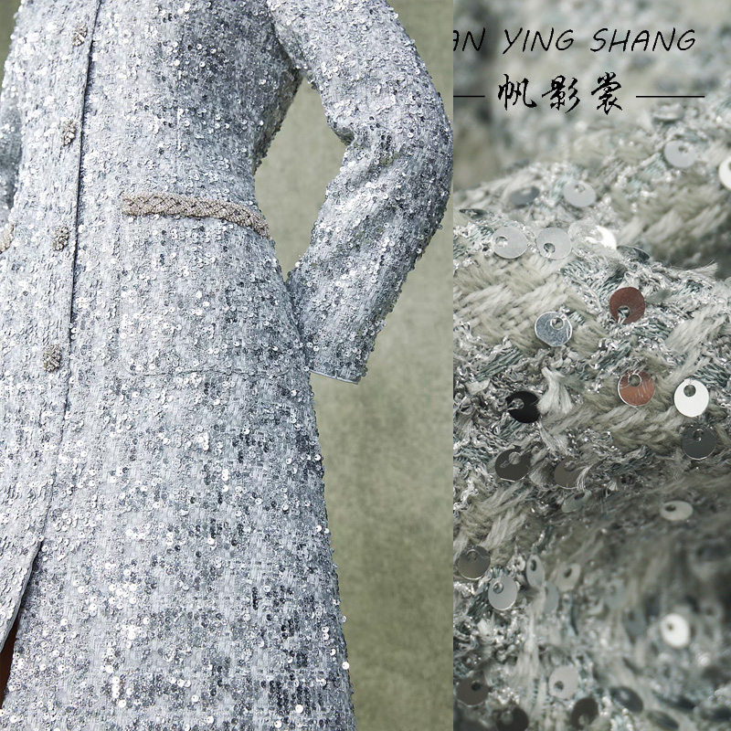 Tessuto Tweed Grigio Argento c - Sewing Tweed Fabric recensione e prezzo