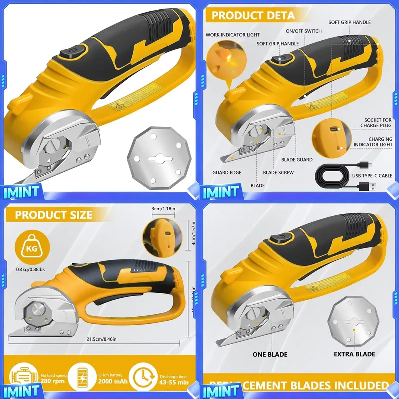 Forbici Elettriche Senza Fili  - Rotary Cutter Fabric recensione e prezzo