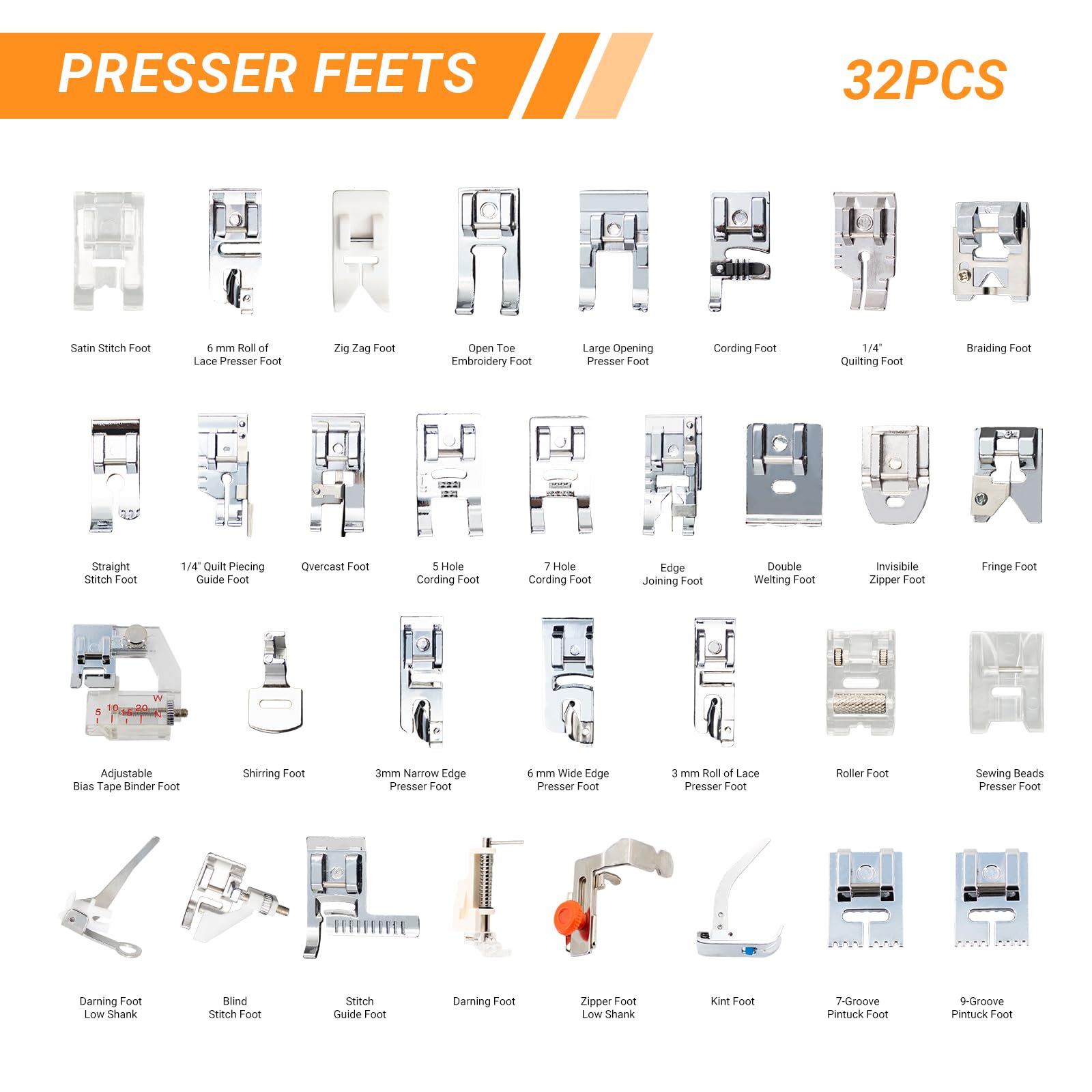 Kit piedino da cucito multifun - Zipper Foot Presser recensione e prezzo