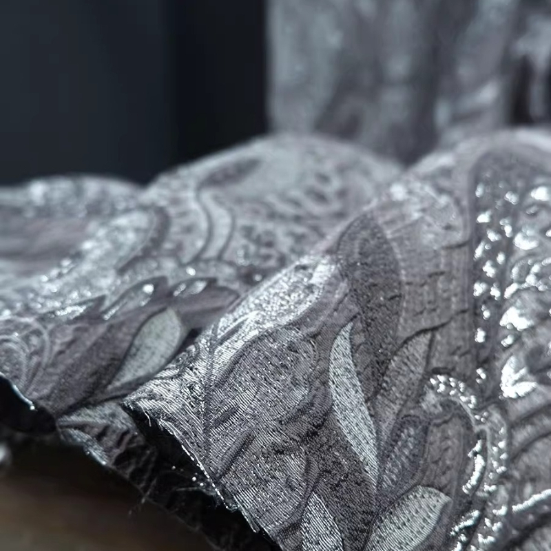 Tessuto Jacquard Lucido Grigio - Textile And Sewing Materials recensione e prezzo